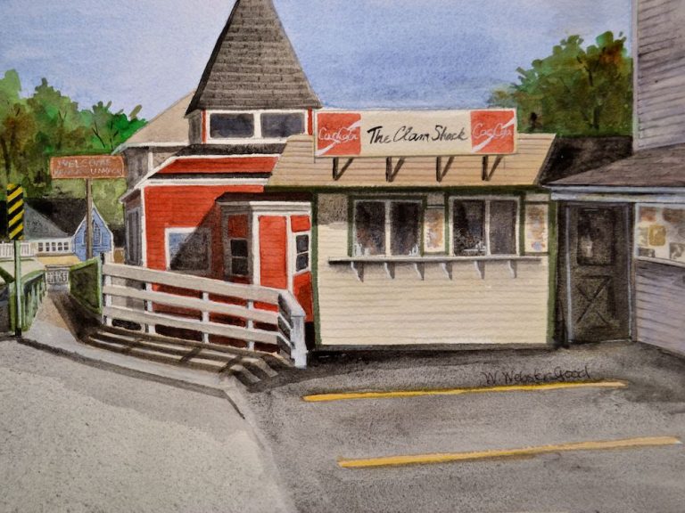 Clam Shack Dock Square Prints