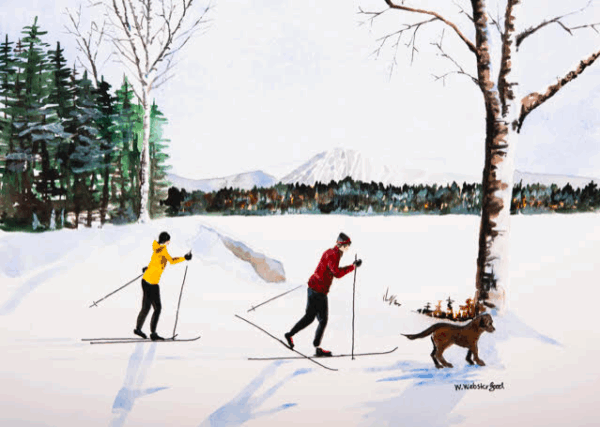 Ski Buddy - Canvas Gallery Wrap Print