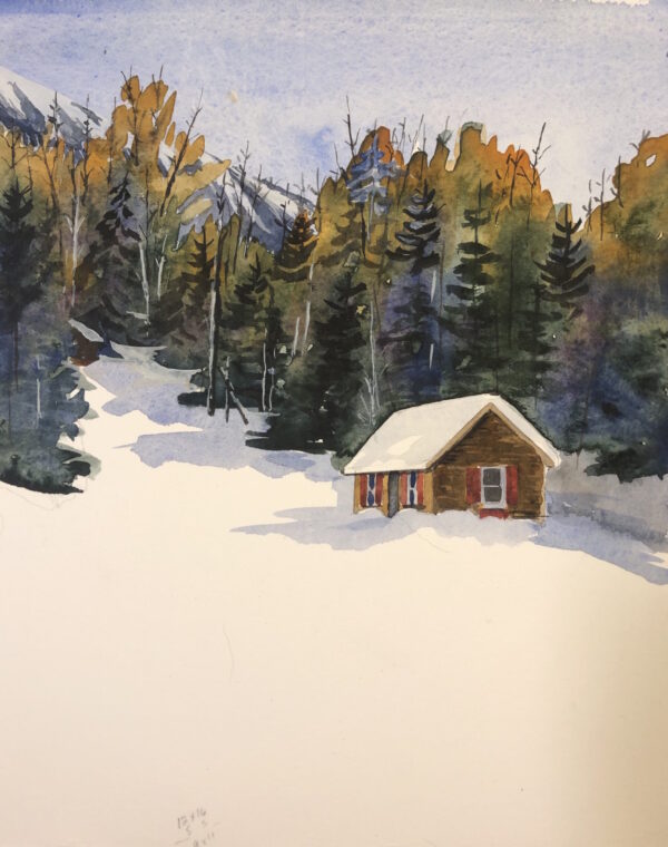Amos' Cabin - Canvas Gallery Wrap Print