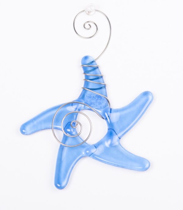 Light Blue Glass Starfish