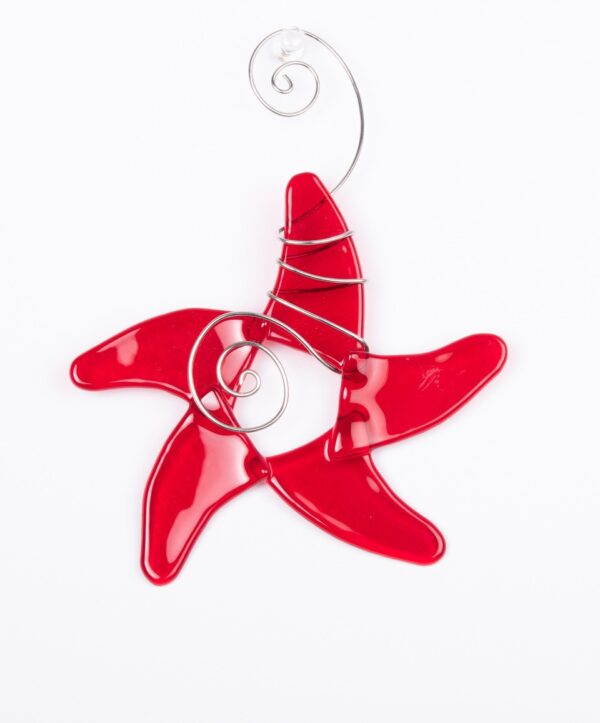 Red Glass Starfish