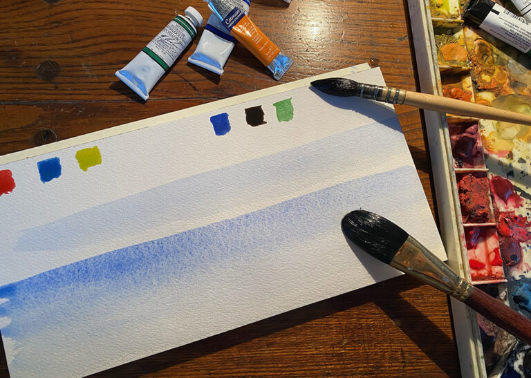 Zoom watercolor class Wendy Webster Good Fine Art