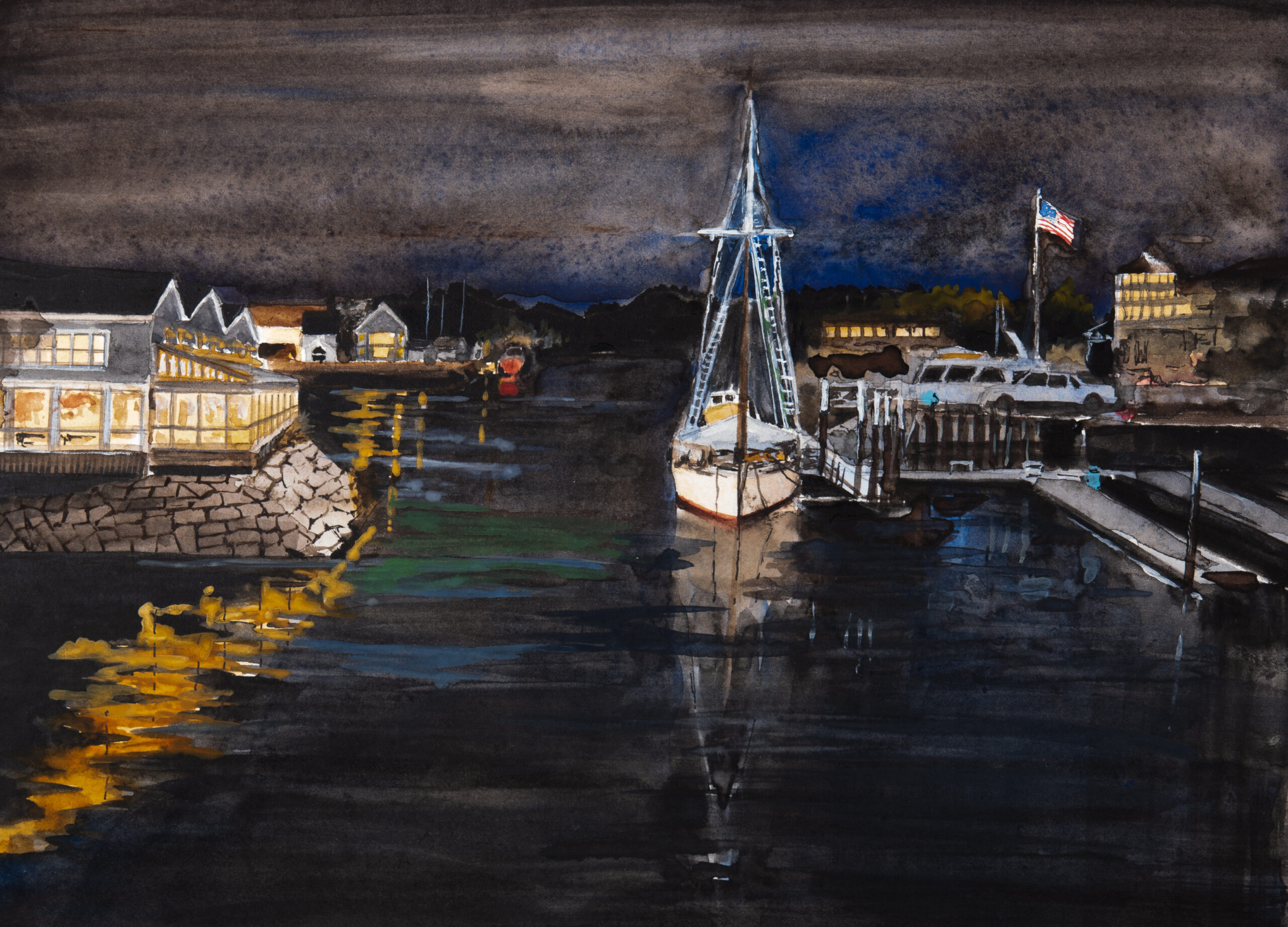 Kennebunk River | Dock Square Watercolors