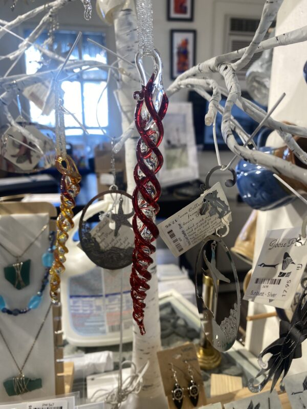 Red Icicle Ornament