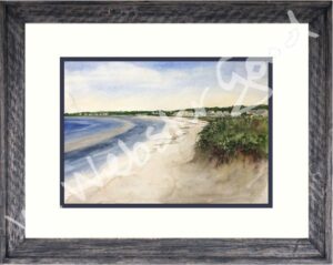 Goose Rocks Dunes watercolor by Wendy Webster Good
