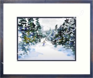 Pow Day watercolor print by Wendy Webster Good