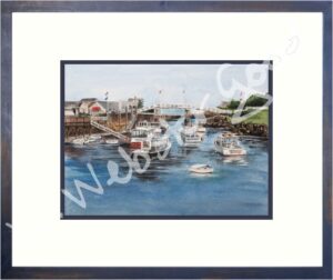 Perkins Cove Footbridge watercolor print by Wendy Webster Good